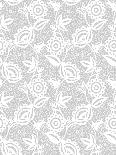 White Floral Lace Pattern-Murika-Laminated Art Print