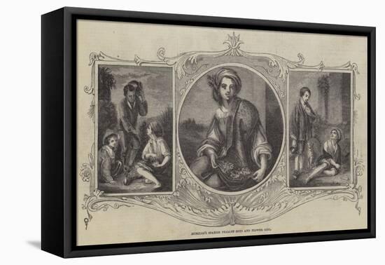 Murillo's Spanish Peasant Boys and Flower Girl-Bartolome Esteban Murillo-Framed Stretched Canvas