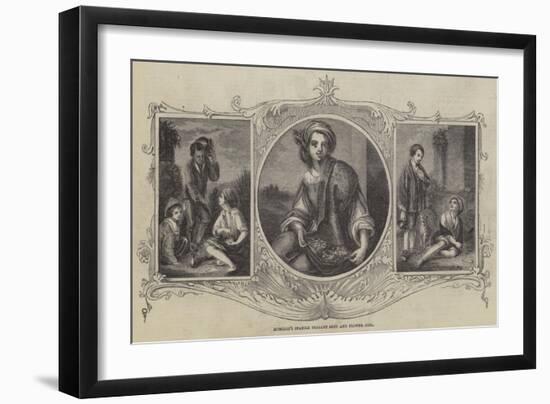 Murillo's Spanish Peasant Boys and Flower Girl-Bartolome Esteban Murillo-Framed Giclee Print