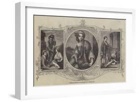 Murillo's Spanish Peasant Boys and Flower Girl-Bartolome Esteban Murillo-Framed Giclee Print