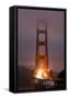 Murky Evening at the Golden Gate Bridge - San Francisco-Vincent James-Framed Stretched Canvas