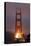 Murky Evening at the Golden Gate Bridge - San Francisco-Vincent James-Stretched Canvas