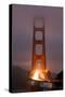 Murky Evening at the Golden Gate Bridge - San Francisco-Vincent James-Stretched Canvas