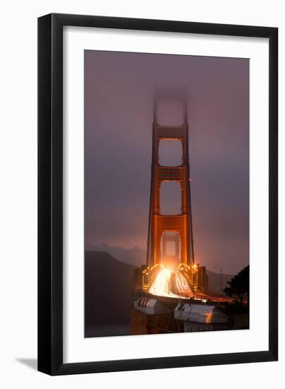Murky Evening at the Golden Gate Bridge - San Francisco-Vincent James-Framed Photographic Print