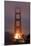 Murky Evening at the Golden Gate Bridge - San Francisco-Vincent James-Mounted Photographic Print