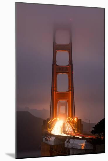 Murky Evening at the Golden Gate Bridge - San Francisco-Vincent James-Mounted Photographic Print