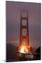 Murky Evening at the Golden Gate Bridge - San Francisco-Vincent James-Mounted Photographic Print