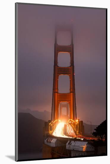 Murky Evening at the Golden Gate Bridge - San Francisco-Vincent James-Mounted Photographic Print