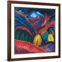 Murnau, 1910 (Oil on Card)-Alexej Von Jawlensky-Framed Giclee Print