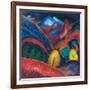 Murnau, 1910 (Oil on Card)-Alexej Von Jawlensky-Framed Giclee Print