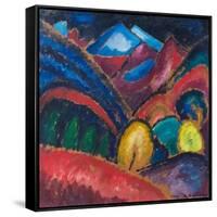 Murnau, 1910 (Oil on Card)-Alexej Von Jawlensky-Framed Stretched Canvas