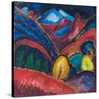 Murnau, 1910 (Oil on Card)-Alexej Von Jawlensky-Stretched Canvas