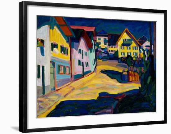 Murnau Burggrabenstrasse, 1908-Wassily Kandinsky-Framed Art Print