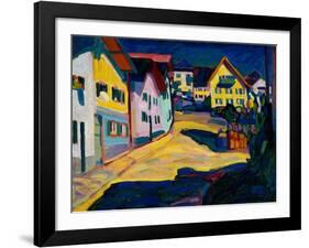 Murnau Burggrabenstrasse, 1908-Wassily Kandinsky-Framed Art Print