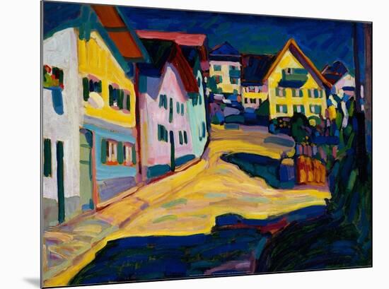 Murnau Burggrabenstrasse, 1908-Wassily Kandinsky-Mounted Art Print