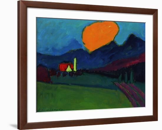 Murnau - Landscape Orange Cloud, c.1909-Alexej Von Jawlensky-Framed Giclee Print