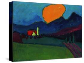 Murnau - Landscape Orange Cloud, c.1909-Alexej Von Jawlensky-Stretched Canvas