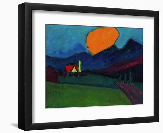 Murnau - Landscape Orange Cloud, c.1909-Alexej Von Jawlensky-Framed Giclee Print