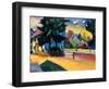 Murnau - Study for Landscape with Green House, 1908-null-Framed Giclee Print