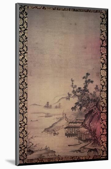 Muromachi Period Shokei-Shunkei Sansui-Mounted Art Print