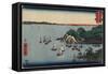 Muronotsu in Harima Province, July 1858-Utagawa Hiroshige-Framed Stretched Canvas