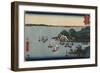 Muronotsu in Harima Province, July 1858-Utagawa Hiroshige-Framed Giclee Print