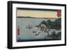 Muronotsu in Harima Province, July 1858-Utagawa Hiroshige-Framed Giclee Print