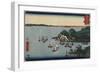 Muronotsu in Harima Province, July 1858-Utagawa Hiroshige-Framed Giclee Print