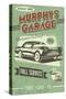 Murphys Full Service Garage - Vintage Sign-Lantern Press-Stretched Canvas