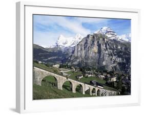 Murren, Eiger, Monch and Jungfrau, Bernese Oberland, Switzerland-Hans Peter Merten-Framed Photographic Print