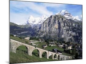 Murren, Eiger, Monch and Jungfrau, Bernese Oberland, Switzerland-Hans Peter Merten-Mounted Photographic Print