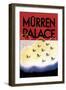 Murren Palace: Skiing at Sunset-Willy Trap-Framed Art Print