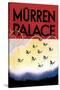 Murren Palace: Skiing at Sunset-Willy Trap-Stretched Canvas