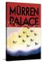 Murren Palace: Skiing at Sunset-Willy Trap-Stretched Canvas