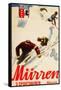 Murren, Switzerland - Inferno Races Promotional Poster-Lantern Press-Framed Stretched Canvas