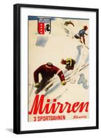 Murren, Switzerland - Inferno Races Promotional Poster-Lantern Press-Framed Art Print