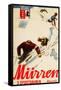 Murren, Switzerland - Inferno Races Promotional Poster-Lantern Press-Framed Stretched Canvas