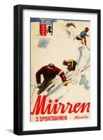 Murren, Switzerland - Inferno Races Promotional Poster-Lantern Press-Framed Art Print