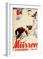 Murren, Switzerland - Inferno Races Promotional Poster-Lantern Press-Framed Art Print