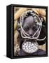 Mursi Lady with Lip Plate, South Omo Valley, Ethiopia, Africa-Jane Sweeney-Framed Stretched Canvas