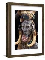 Mursi Tribe Woman, Omo River Valley, Ethiopia-Jaynes Gallery-Framed Photographic Print