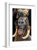 Mursi Tribe Woman, Omo River Valley, Ethiopia-Jaynes Gallery-Framed Photographic Print