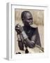 Mursi Woman Wearing a Large Clay Lip Plate, Omo Delta, Ethiopia-Nigel Pavitt-Framed Photographic Print