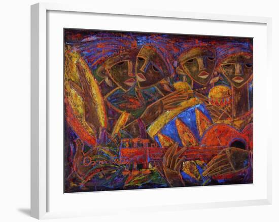 Musas Del Caribe-Oscar Ortiz-Framed Giclee Print
