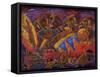 Musas Del Caribe-Oscar Ortiz-Framed Stretched Canvas