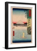 Musashi Honmoku No Hana-Utagawa Hiroshige-Framed Giclee Print