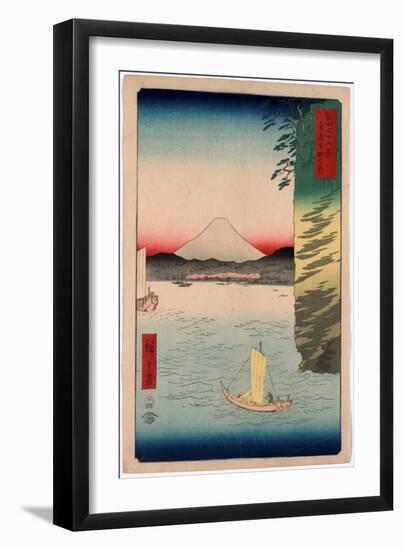 Musashi Honmoku No Hana-Utagawa Hiroshige-Framed Giclee Print