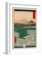 Musashi Noge Yokohama-Utagawa Hiroshige-Framed Giclee Print