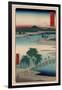 Musashi Tamagawa-Utagawa Hiroshige-Framed Giclee Print