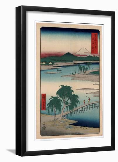Musashi Tamagawa-Utagawa Hiroshige-Framed Giclee Print